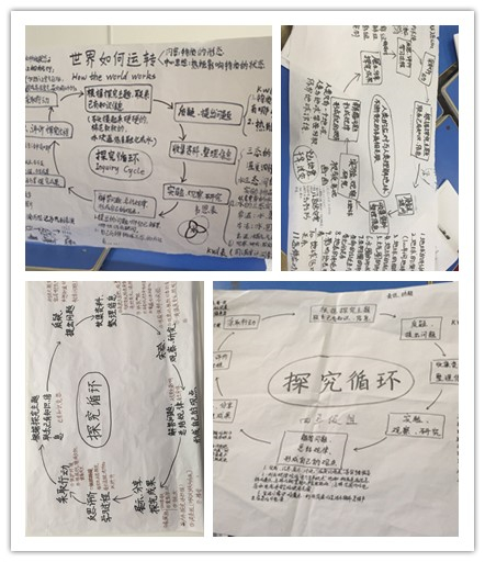 图五为各年级的制作的主题探究循环图